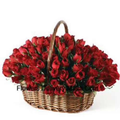 A Beautiful Arrangement Of 101 Red Roses With Seasonal Fillers